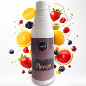 mango topping sauce waffles crepes