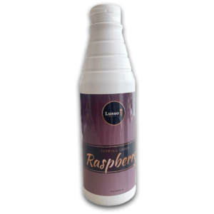 raspberry topping sauce waffles crepes 1